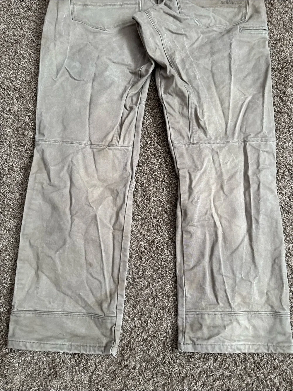 Kuhl Rydr Vintage Patina Dye Pants Tan Men’s 34x30 Outdoor Hiking Canvas Heavy